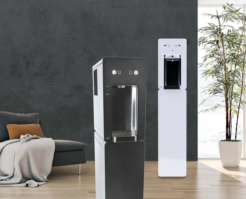 EAU~K TWO mit Unterbau – Trinkwasserspender