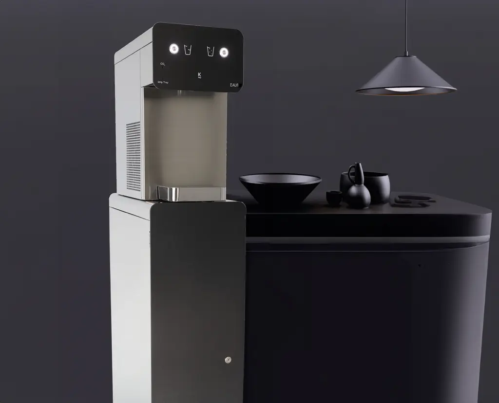 EAU~K ONE mit Unterschrank – Trinkwasserspender