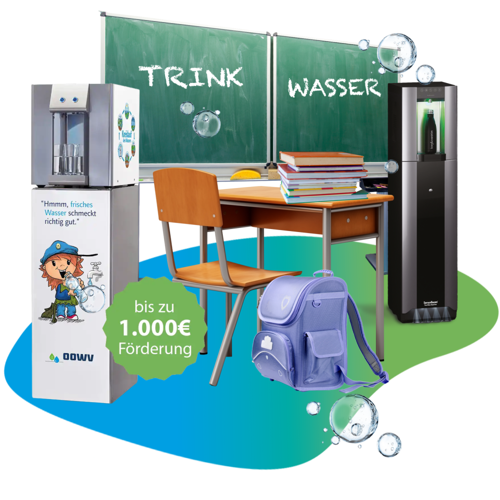 Trinkwasserspender in einer Schule