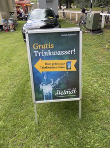 Stolperständer - gratis Trinkwasser - einfach Heimat - Niedersachsen Wasser