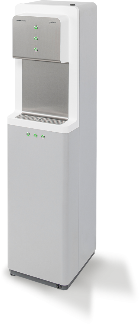 SODA JET Public IV – Trinkwasserspender mit Unterbau
